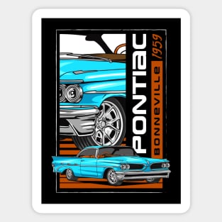 Bonneville V8 Muscle Car Sticker